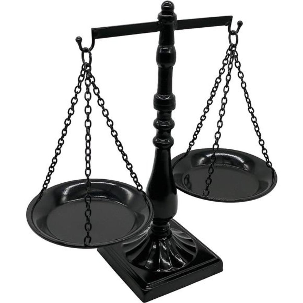 Vintage Style Metal Libra Jewelry Display Tray Cosmetic Organizer Storage, Black